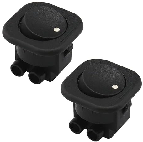 eMagTech 2 Stück Kreisförmiger Wippschalter 24 X 26mm Eingebauter Wippschalter Kippschalter Runder Wippschalter für Lampen Wasserspender Laufbänder Kaffeemaschinen