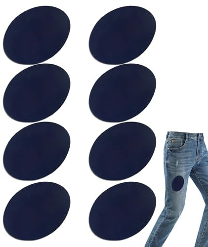 8 Wildlederflecken Gross, Samt Ellbogen und Knieflicken Patches zum Aufbügeln Ellbogen Patches Flicken Schützen Ihre Kleidung und Hose Jacken Pullover und Hemden Ideal Zum Verstärken von Kleidung
