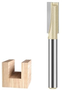 1 Stück Bodenreinigungs-Fräser, 6 mm 12 mm Schaft, Plattenabflachung, Holzbearbeitungsfräser, Hartmetall-CNC-Fräser(12x12.7x20mm)