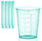 HaseMed Lot de 80 gobelets médicaux gradués en plastique pour médecine, laboratoire, échantillons et ménage, hygiéniques et polyvalents, 30 ml, verts