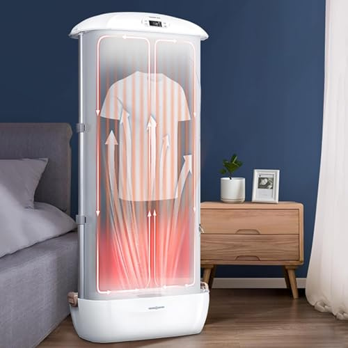 XAoSCd Plancha De Vapor Vertical Automática Inalámbrica, Secadora De Ropa Totalmente Automática, Plancha De Vapor De Secado Rápido De 900 W, Silenciosa, Pequeña Secadora Doméstica.
