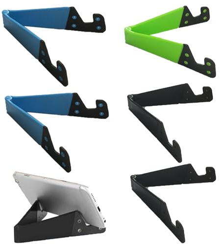 SOGHO 5 Stück Handyständer,Handy Ständer Faltbar,V-Handyständer Für Tisch | Handy Ständer Zum Ausklappen,Smartphone Ständer,handy tischhalterung,Phone Stand,V-Förmiger Desktop-Halter Für Tablet PC
