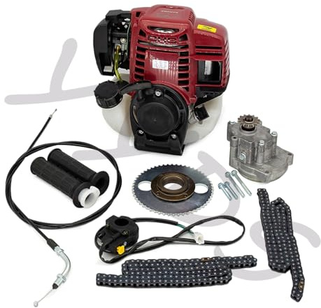 BSHYDLM Motor de 4 Tiempos FK25 Motor de Gasolina de 4 Tiempos Motor de Gasolina de 4 Tiempos para desbrozadora 25 CC 0,65 kW de Potencia para CE