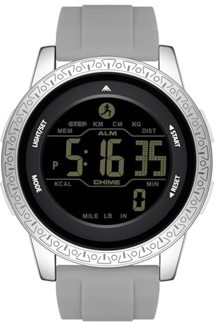 findtime Step Counter Watch Pedometer Watch Military Watches for Men Waterproof Digital Watches for Calories Distance Steps Counting