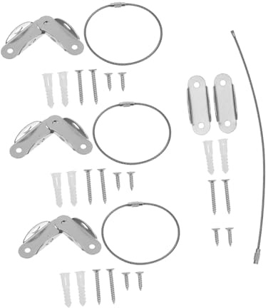 Sosoport 4sets Falling Device Furniture Safety Straps Wall Anchors for Childcare Home Protection Preventing Tip over in Living Bedroom