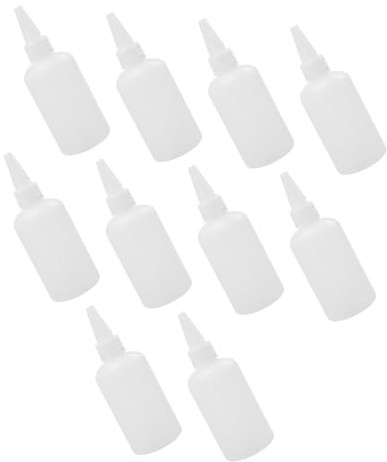 SEWOART 20 Pezzi Bottiglie Dosatrici per Pigmenti in Plastica Traslucida Riutilizzabili con Beccuccio per Vernice e Sigillanti per Rivestimenti Piastrelle e Artigianato