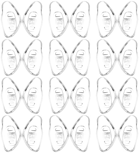 Alipis 20 Paires de Plaquettes Nasales en Silicone Hypoallergéniques Antidérapantes pour Lunettes, Coussinets Triangulaires Souples de Rechange, Protège-Nez Confortables pour Usage