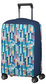 Samsonite TA Revolution - Housse Pliable pour Valise Taille S, Housse pour Valise adaptée pour 55 cm, Protection Bagage de Voyage, avec Détail Réfléchissant, Multicolore (City Print)