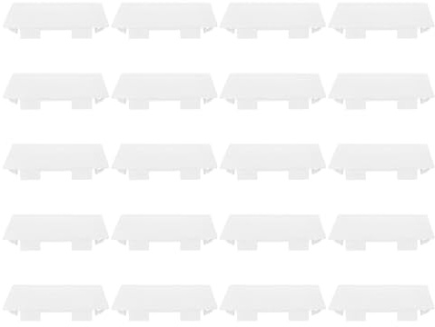 Zerodeko Tapas para Interruptores de Luz 20 Unidades, Cubierta sin Tornillos de Plástico Resistente, Placa de Pared Plana para Protección contra Polvo y Humedad en Instalación