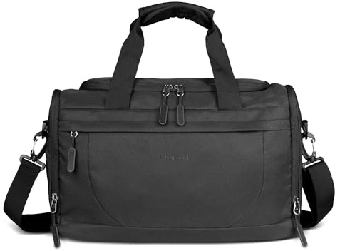 bugatti Mare Basic Reisetasche, schwarz | kompakt, Handgepäck-Tasche, Trolley-Aufstecksystem