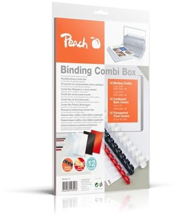 Peach Plastikbindeset für 12 Dokumente - 36-teilig - PB100-14