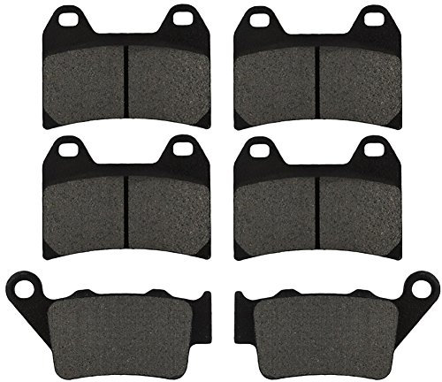 AHL-Kit Motocicleta Pastillas de freno para F800 S/ST 2006-2008/F 800 R 2009-2014/F 800 GT 2013-2016(Semi metal)