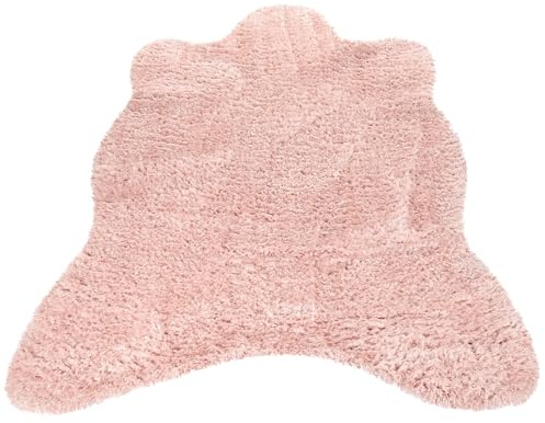 Paco Home Alfombra Pelo Largo XXL Piel Artificial Oso Polar Flokati Calidad Nueva Rosa, tamaño:133x190 cm
