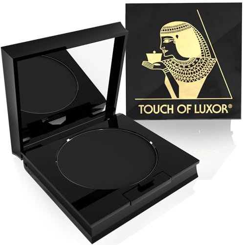 Cutifem Touch of Luxor Augenbrauenpuder Schwarz - Eyebrow Powder Make Up mit hoher Deckkraft für gleichmäßige Augenbrauen - Naturkosmetik Made in Germany 2,8 g