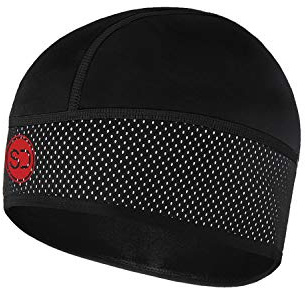 Sundried Cycle Skull Cap Running Cycling Winter Under Helmet Athletic Beanie Hat Black