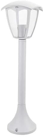 Laterne weiß auf Fuß Fassung E27 IP44 Höhe 60 cm