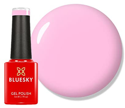 Bluesky Gel Nail Polish, Strawberry Cream - PN01, Pastel Neon, Pink, Long Lasting, Chip Resistant, 5ml (Requires Drying Under UV LED Lamp)