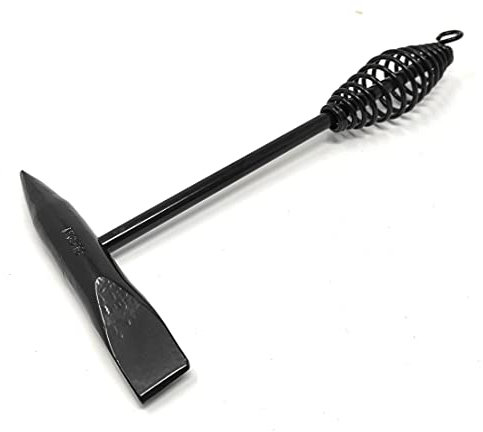 Pic à souder professionnel ELCAN 500gr pour enlever les scories de soudage comme marteau avec un côté pic ou burin, entièrement en acier massif avec traitement thermique