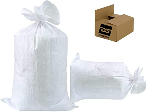 DeeGoods PP Gewebesäcke Sparsets 60 cm x 105 cm weiss Getreidesack Transportsack Lagersack unbedruckt 50 kg (50 Stück)