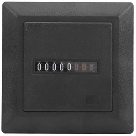 HM-1 Display digitale Contaore Generatore di alta precisione Strumenti timer Timer industriale nero Contatore orario meccanico AC 220-240V 50Hz per macchinari di ingegneria
