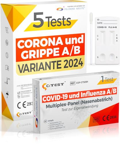 Adeste – Influenza o COVID 19? Nuove Varianti 2025. 5 Tamponi Covid 19 e Influenza rapido. Test Covid Influenza che distingue l'Influenza 2025 dal SARS-CoV-2