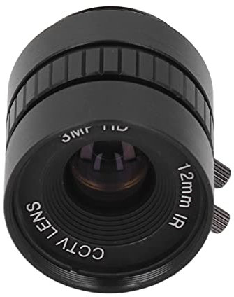 KOSDFOGE CW FM1214 3MP Lega di Alluminio Obiettivo con Attacco CS Obiettivo Grandangolare a Focale Fissa 3MP Obiettivo a Diaframma Manuale 12mm Lunghezza Focale per Telecamera di Sorveglianza