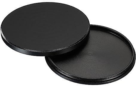PATIKIL 58mm Lens Cap, Black Aluminum Alloy, Polarizer & Neutral Density Filter Stack Cap, Minimalist Design