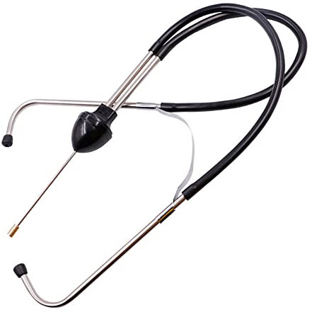 ihreesy Auto-Motor-Zylinder, Kfz Motor Diagnosewerkzeug Edelstahl Auto Motorblock Diagnose Hörgerät Doppelkopf Flexibles Stethoskop Auto Reparatur Werkzeuge Diagnosewerkzeug