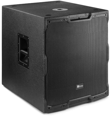 Power Dynamics PDY215SA 15 Active PA Subwoofer - 900W Powered Sub Speaker with High-Pass Output, Adjustable Crossover, Phase Control & Balanced XLR Inputs for DJs, Clubs & Live Events