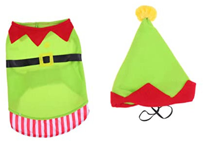 Housoutil 1satz Xmas Hundekostüm Für Hunde Weihnachts-Outfit Für Kleine Hunde Für Festlichkeiten Und Fotoshootings Bequemem Material Gefertigt