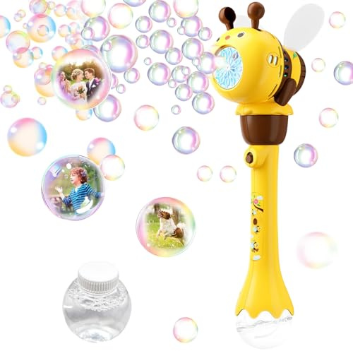 Bolle di Sapone Bambini, Bolle di Sapone, Sparabolle di Sapone, Pistola Spara Bolle di Sapone, Spara Bolle di Sapone Automatico, Pistola Bolle, Bolle di Sapone per Feste Estive Nozze Regalo Compleanni