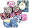 Lot de 9 bougies parfumées pour femme, 180 heures bougies d'aromathérapie, en cire de soja, bougies en verre pour la maison, la fête des mères, un anniversaire, (Blue, 9)