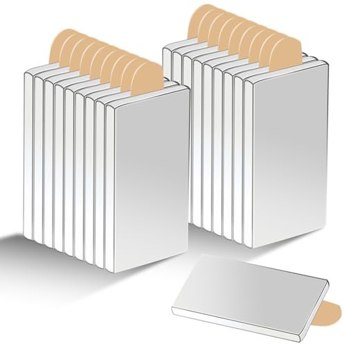 Pilikoll 20 Piezas 30×10×3mm Imanes de Neodimio con Autoadhesivos Imanes Adhesivos Imanes Potentes Imanes Pequeños Adhesivos Imanes Neodimio para Artesanías, Bricolaje, Cocina y Oficinas