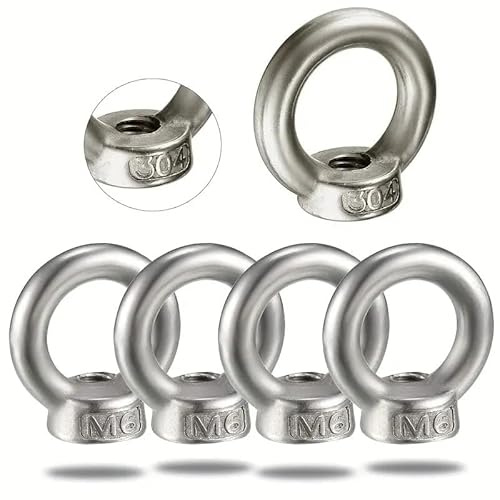 Ringschraube Ringmutter Edelstahl Verzinkt Augenschraube M6 M8 M10 M12 Augbolzen, Augenmutter, Ösenschraube, Ösenmutter, Edelstahl Öse, Ringmuttern, Ringösen (Ringmutter verzinkt, M12)