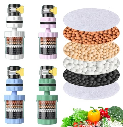 Faucet Tap Water Filter Activated Carbon Clean Purifier Cartridge Water Tap Kitchen Remove Fluorinated Chlorine Heavy Metal Activated Carbon Water Filter (4)