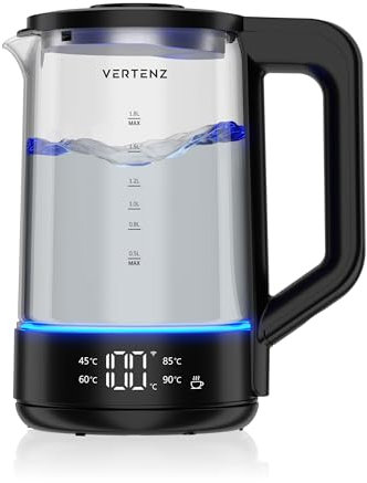 VERTENZ Harmony 30 Bouilloire Électrique LED | Tuya Smart | Design Moderne | Contrôle de Température | Capacité 1,7L | Facile à Utiliser et Durable | Pour la cousine moderne