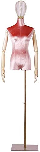 SHANYAYALI Schneiderpuppe für Frauen, Schneiderei, Schnuller, geteiltes Bein-Design, Golddraht, Kopfform, Massivholz (Nr. 1, A)