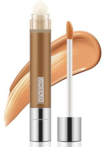 Boobeen Dual Ended Liquid Concealer Stick per le donne, correttore occhi naturale per le occhiaie, fondotinta a lunga durata con copertura totale del trucco