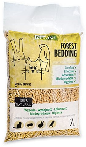 3.5 KG Cat Forest Bedding Pressed Sawdust Wooden Pellet Litter Toilet Waste Bedding (7L) Dog Bird Rodents Kitten Puppy Pet