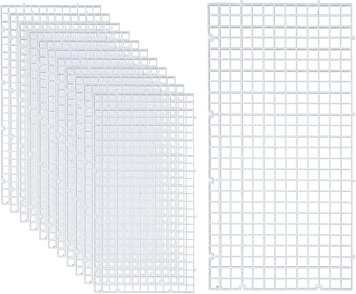 BEGONDIS 12PCS Adjustable Aquarium Divider for Betta Fish, Turtles, Fry & Shrimp Breeding 30 * 15CM- Tank Partition with Suction Cups | Protective Reptile Tank Barrier | Easy Install & Universal Fit
