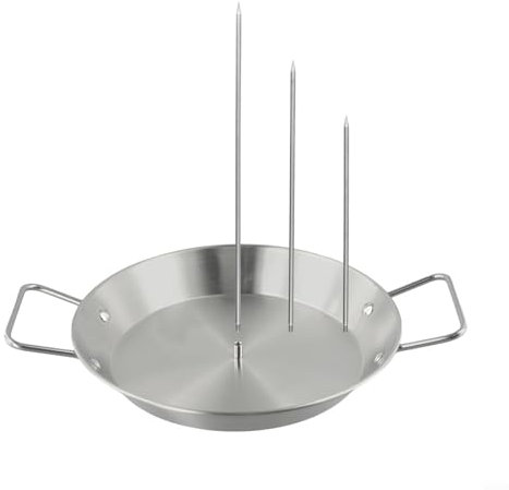 Fauhapyway Set di spiedini di pollo verticali in acciaio inox per barbecue Shawarma Machine Pastor Grill rotante 8/10/12 pollici