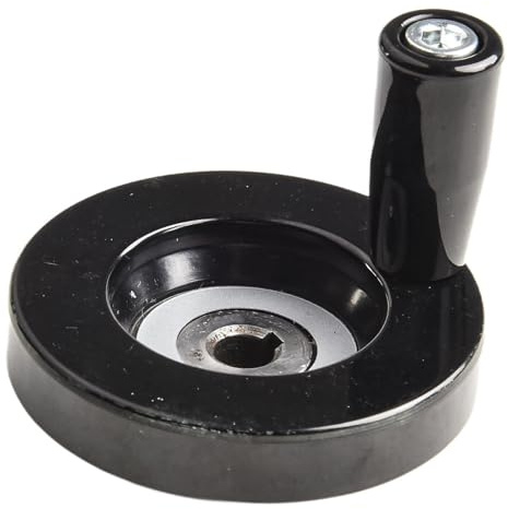 Roue manuelle pour fraiseuse Diamètre 63 mm Trou 8 mm avec poignée rotative pivotante et trous filetés Compatible avec machines industrielles