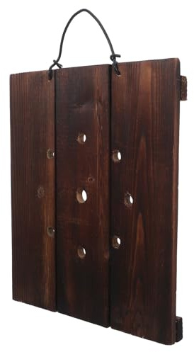 JOINPAYA Pannello Murale Vegetale in Legno Carbonizzato Grande per Piante Aeree e Felci, Porta Vasi Sospeso da Parete per Giardino Verticale, Corridoio, Soggiorno e Balcone, Supporto