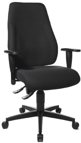 Topstar Kontorsstol Lady Gym inkl. höjdjusterbara armstöd svart, 11 x 56 x 45