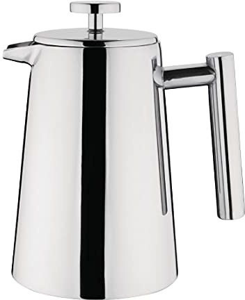 Olympia U073 Cafetière en acier inoxydable, Presse française à café, 6 tasses, 750ml, Style Art Déco