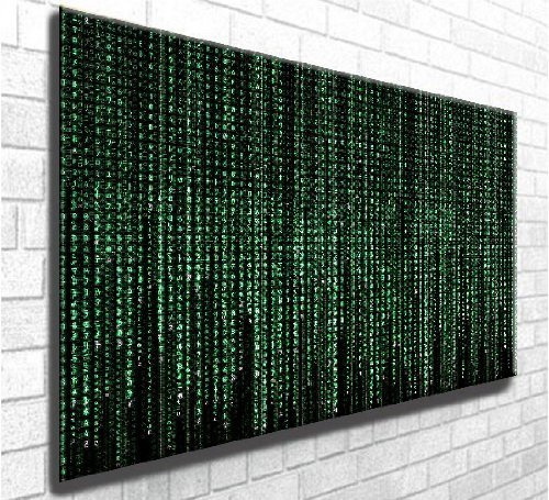 The Matrix Movie Art Box Leinwand-Kunstdruck - Atemberaubender Wanddekoration - Moderne Kunst auf Rahmen bereit zum Aufhöngen (30in x 20in)