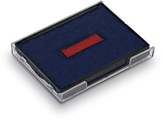 Trodat Ersatzkissen 6/4927/2 für Printy 4727 und 4757 – Stempelfarbe blau-rot, 2er-Pack