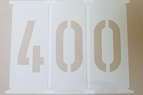Zahlenschablonen 400mm nach DIN 1451, Zahlen Schablonen 40cm, Zahlenset 0-9