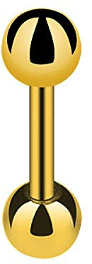 Piersando Universal Piercing Barbell Hantel Brust Intim Ohr Tragus Helix Zungenpiercing