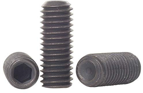 8mm / M8 x 8 Black High Tensile Cup Point Grub Screws Hex Socket Set Screw Self Colour 14.9 DIN 916-10 Pack